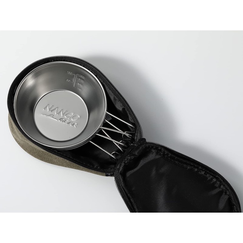 Camping Moon S220-B-2P Shell Cup Case, Pear Shape, Set of