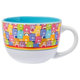 Silver Buffalo Care Bears - Taza de sopa de cerámica, 24 onzas