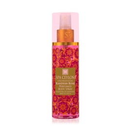 SPA CEYLON Kandyan Rose Body Spray, Exquisite Women's Fragrance Mist with Romantic Floral Notes & Rose Geranium Essence, Ideal for All Skin Types