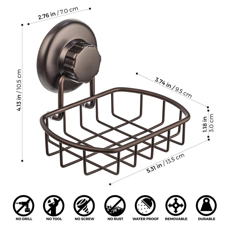 HASKO accessories - Super Powerful Vacuum Suction Cup Soap Dish