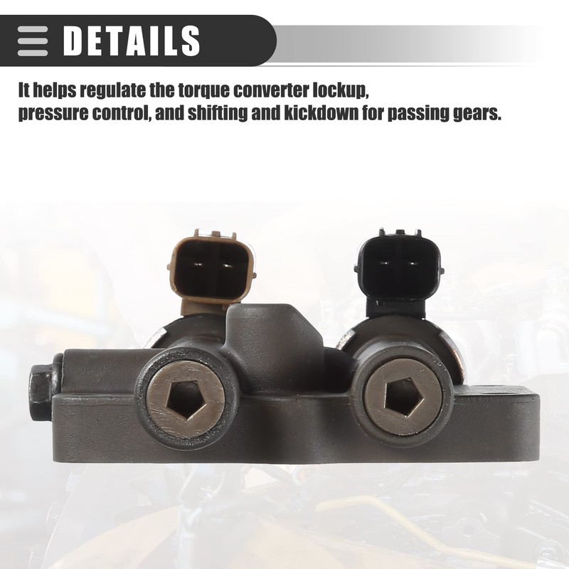X AUTOHAUX Transmission Dual Linear Shift Solenoid, Automatic Transmission Shift
