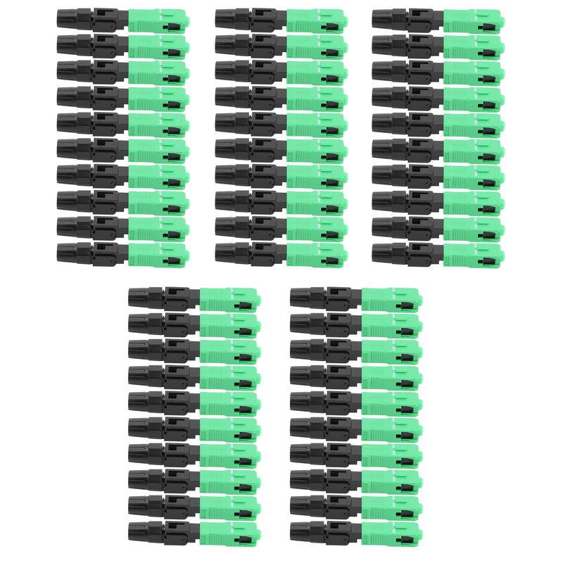 50Pcs Fiber Optic Fast Connector Adapter SC/APCC for Optical Fiber