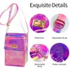 TotePrint Small Holographic PVC Shoulder Bag, Waterproof Crossbody Bag for