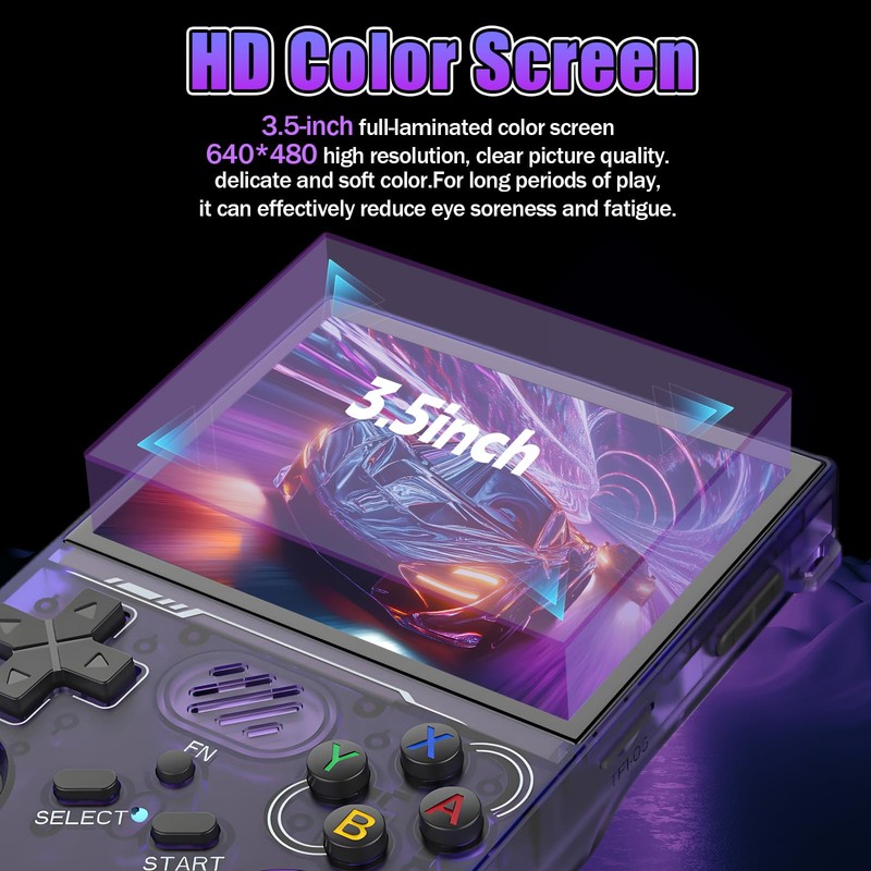 R36XX Retro Gaming Console 128G, Handheld Video Game Console 22000+