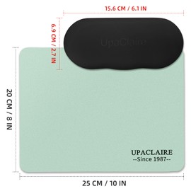 UpaClaire Clip-on Glasses Case Slim Hard Shell Ultra-light Retro Flat Glasses Storage Box Compression Resistant Black Suede Eyeglass Cloth 8" x 10" Extra Large Cleaning