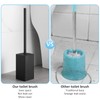 BGL Toilet Brush Black, Stainless Steel, Square Toilet Brush, Black