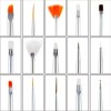 Veraly 15 Pinceles Suaves Para Mano Alzada Decoracion De Uñas