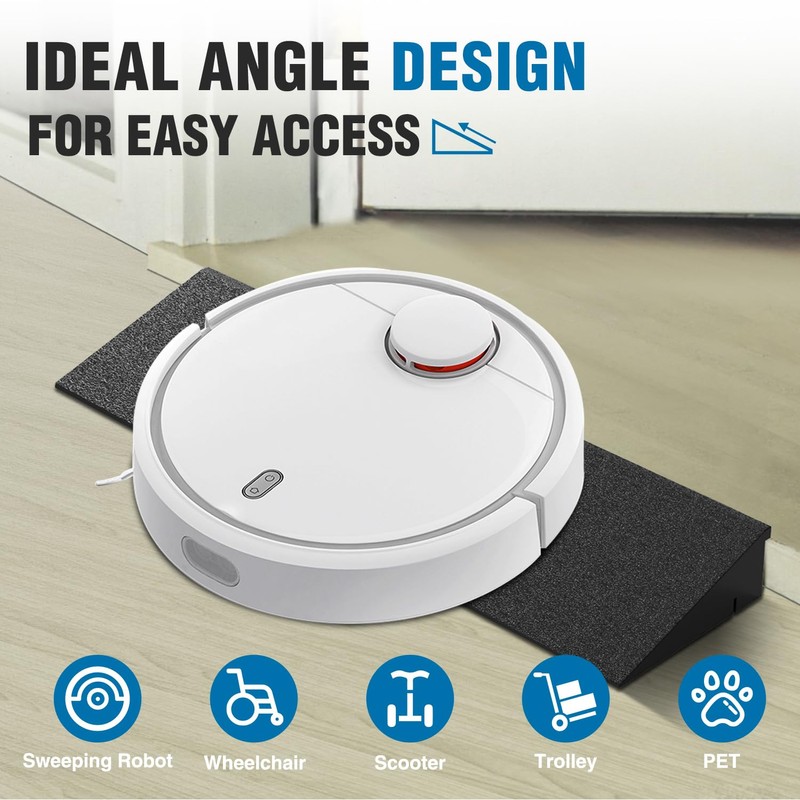 Nilight 1.6" Rise Threshold Ramp for Doorways, 19.7" Wide Low
