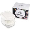 Heat Resistant Glass Storage Containers Microwaveable with Lid Heat Resistant