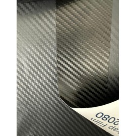 3M Black Vinyl Wrap Film Series 2080 1080 Kit for Black Gloss Out Chrome Delete Window Trim Door Trim Free Tool Kit (Carbon Fiber, 2 Inches x 5 FT)