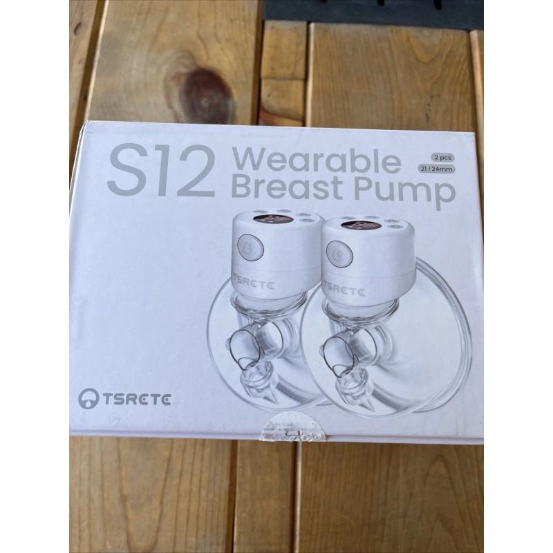 TSRETE S12 Breast Pump, Hands-Free Breast Pumps, 2pcs, 21-24mm, open