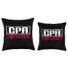 CPR Instructor Teacher First Aid AED Trainer Throw Pillow