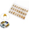 PENGLIN 480pcs Electrolytic Capacitors Kit Multilayer Ceramic Capacitors Monolithic Capacitor