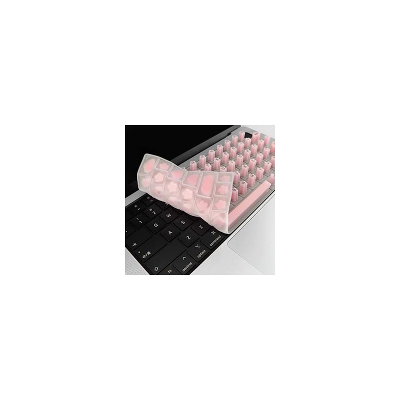 HRH Keyboard Cover for Long Nails, Silicone Raised Keyboard Cover