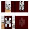 LERT Zinc Alloy Cross Hinge, Invisible Cross Hinge for Folding/Hidden