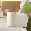 Relaxdays Standing Kitchen Roll Holder, Stainless Steel, Paper Roll Holder