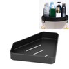 Black Corner Shower Caddy Aluminium Alloy for Bathroom Toilet Kitchen