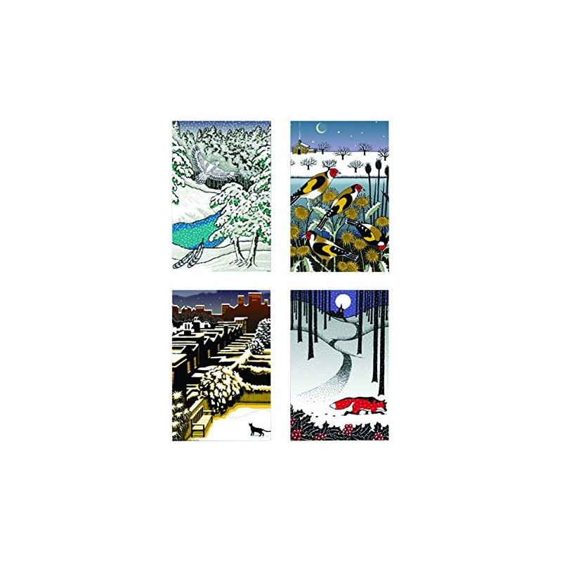 Museums & Galleries (MUT38) Snowy Night Tent Boxed Christmas Cards