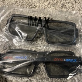 IMAX Lot Of 25 IMAX AMC 3D Glasses for Laser Multi-Use Black Adult One Size Theater