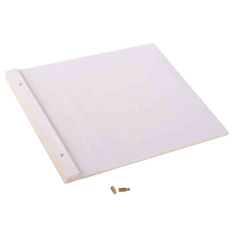 Goldbook spare block 38x30 30 Pages white + Schrauben 83078