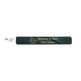 Longaberger Basket Tag #20 - Welcome to Your New Home (Ebony)