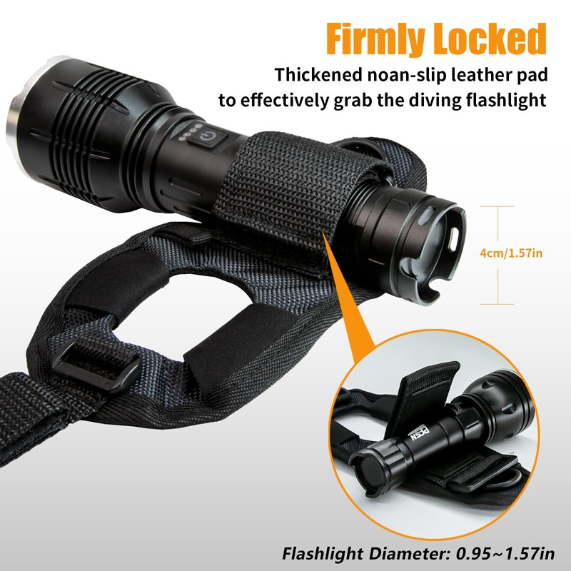 Diving Flashlight Wrist Mount Glove - PFSN Hands Free Dive