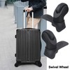 1 Pair Replacement Wheels for Luggage 360 Swivel Dual Suitcase