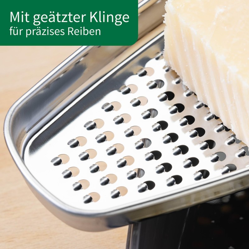Chefkoch trifft Fackelmann Parmesan Grater with Container - Stainless Steel