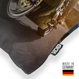 VOID Motorcycle Tour Cushion Cover Sofa Cushion Decorative Outdoor Cushion Decorative Cushion Size: 50 x 50 cm