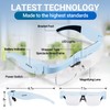 YOCTOSUN Magnifying Glasses for Close Work with 3 LED Lights,
