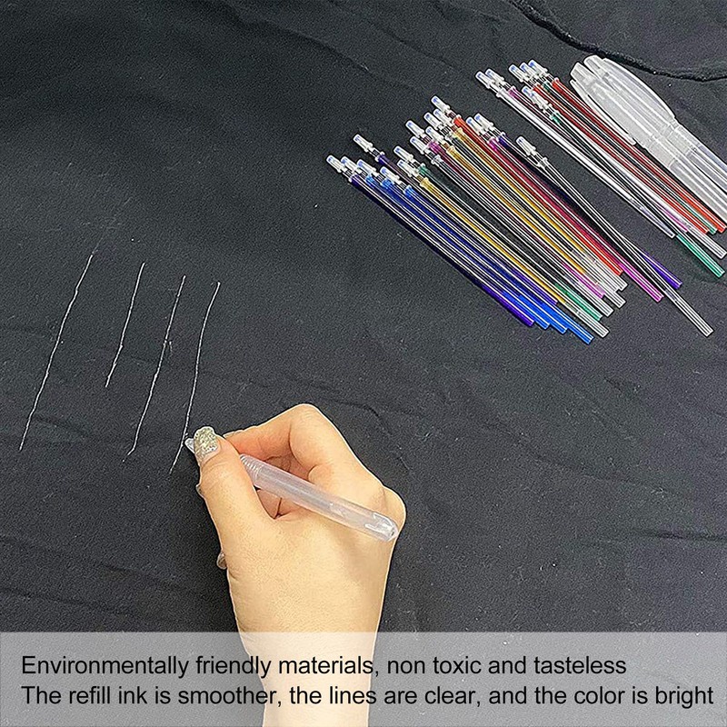 100Pcs Heat Erase Pens Erasable Smoother Writing Various Colors Fabric