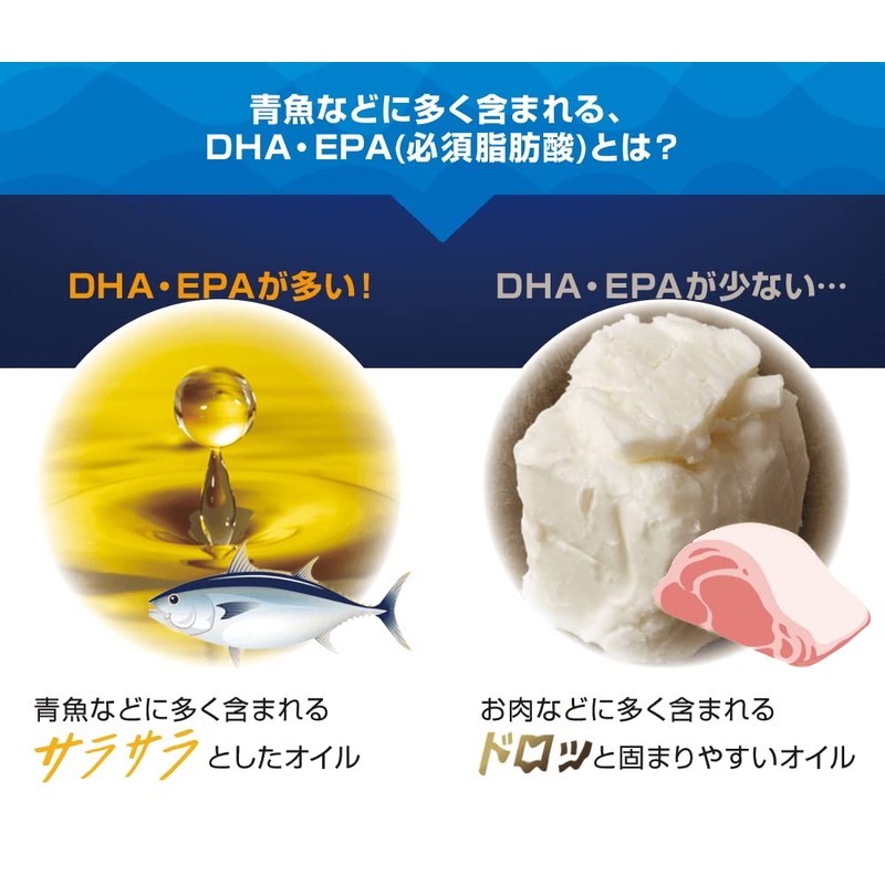 DHA ＆ EPA オメガ3 サプリメント フィッシュオイル 30粒約30日分 [魚の油に秘められたパワーを1粒に凝縮 ]