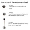 Casifor 2 Pack Dog Nail Grinder Wheel Replacements, Painless &