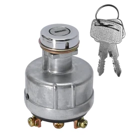 Vkinman YN50S00002F1 Ignition Switch with 4 Position 6 Terminal Wire Digger 2 Keys Replacement for Kobelco Excavator Ford 3400 Tractor, Trailer, Caterpillar, Agricultura, Plant Applications