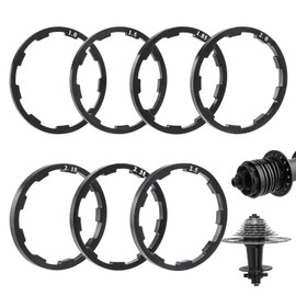 Nouiseuns MTB Bike Headset Spacers，Bicycle Flywheel Washer Cassette Headset Gasket Hub Bottom Bracket Bike Cycling Flywheel Axleor MTB Road Bike 1mm 1.5mm 1.85mm 2mm 2.18mm 2.35mm 2.5mm (7pcs)