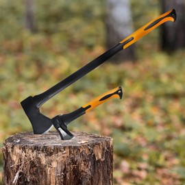 BOOMET Hand Hatchet 500 g · 9 Models: Axe, Sappi, Set · Splitting Hatchet with Fibreglass Handle · Axes for Wood Split in Mini, Small, Large · Universal Axe for Outdoor & Survival