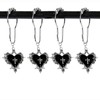 Halloween Shower Curtain Hooks, 12Pcs Heart Cross Decorative Shower Rings
