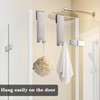 Linkidea 2 Pack Shower Over Door Hook, 7" Stainless Steel