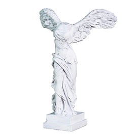 YUEOECOR 9in Greek Winged Victory Statue, Classic Roman Goddess of Strength and Victory Sculpture Figurine for Home Decor