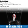 A ABSOPRO Car 5 Speed Gear Shift Knob Universal 3.54"