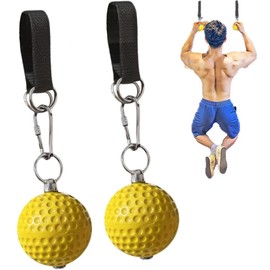 Pull Up Ball Grip, Non Slip Climbing Pull Up Power Ball Hold Grips, Hand Grips Strength Trainer Attachment, r for Chin Up Bar, Kettlebell, Barbell, Resistance Band Handles, Home Gym Workout Equipment