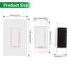 Wengart (BAK012C) Dimmer Switch for LED/CFL Lights, Single Pole or