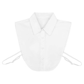 BESPORTBLE White Collar Detachable Women Half Shirt Detachable Fake Collar Removable Choker Blouse Top Collar Fake Shirt Collars Detachable Collars White Dress Fake Collar White Shirt for Ladies