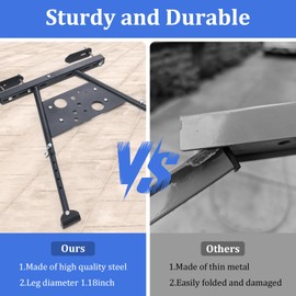 HOSKO Ladder Stabilizer, Heavy Duty Ladder Roof Stabilizer, Adjustable Leg 20-30" Extension Ladder Stabilizer for Roof Gutter