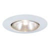 Jesco Lighting TM601WH 6-Inch Aperture Line Voltage Trim Recessed Light,