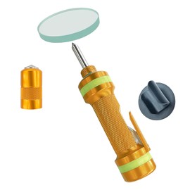 Autkbit 2-in-1 Window Breaker Seatbelt Cutter, Car Window Breaker Tool, Metal Glass Breaker - Extended Tungsten Steel Hammer Tip, Can Shatter Tempered Glass (Orange, 1 PCS)
