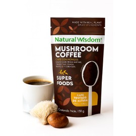 NW Mushroom Coffee Soluble 120gr, Café con Hongos Adaptogenos | 100% Natural | Reishi, Melena de Leon Cordyceps Maitake Chaga Shitake, Turkey Tail