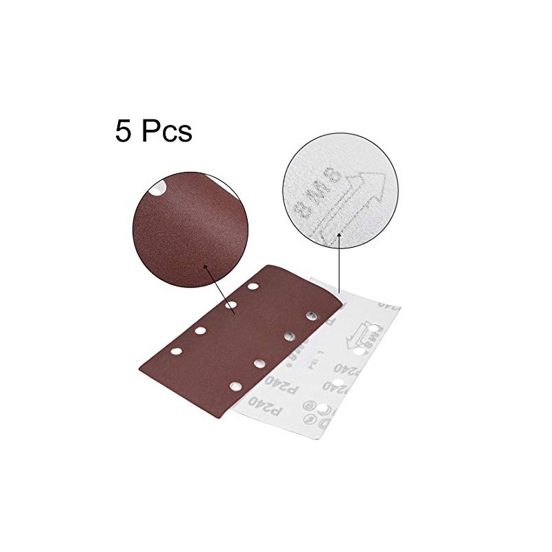 uxcell 240 Grit 1/3 Sanding Sheet Sander Sandpaper Hook and