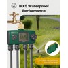 MOES 4 Outlet Sprinkler Timer, Brass Inlet, Programmable Automatic Irrigation