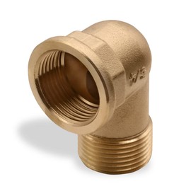 Brass Elbow 3/4" Male x 3/4" Female 90 Degree Adapter Brass for Repair